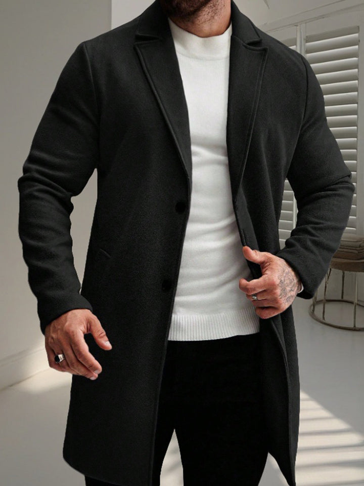 Herren eleganter Wollmantel Aliams