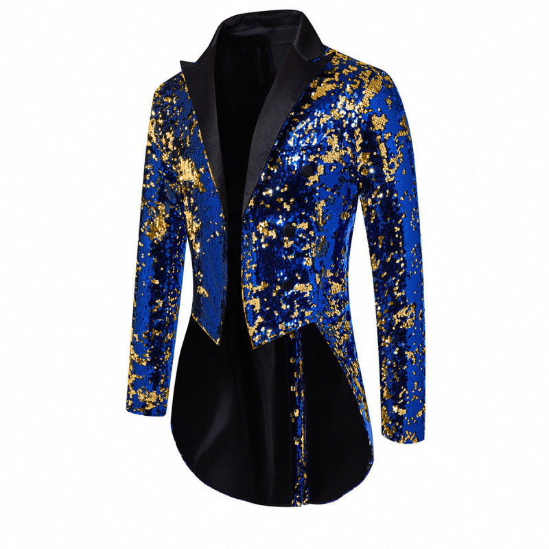 Herren Glitzernde Paillettenjacke Aliams