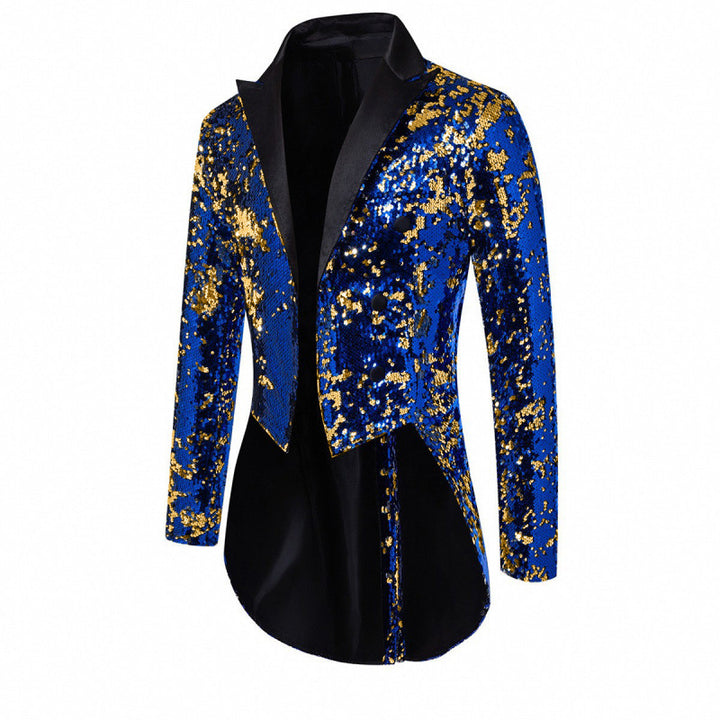Herren Glitzernde Paillettenjacke Aliams