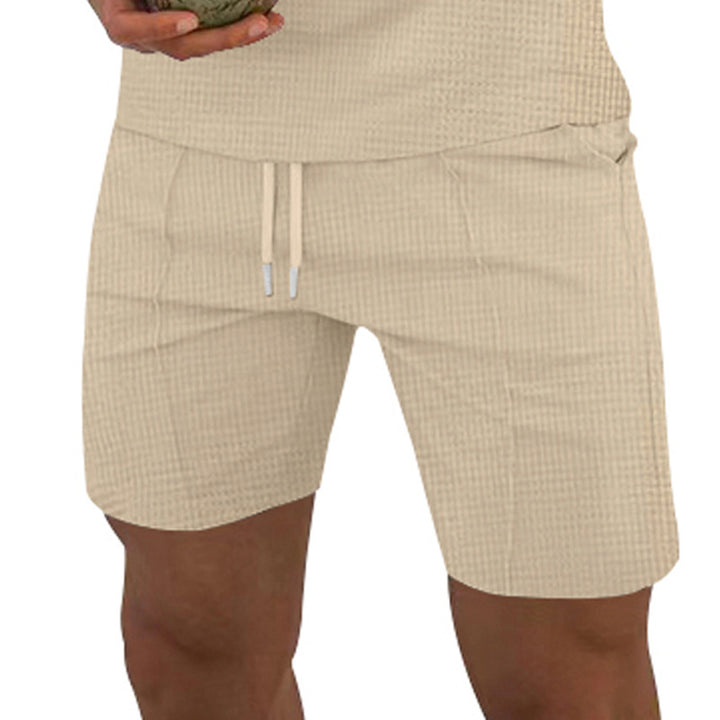 Herren Freizeithose mit elastischem Bund und strukturiertem Design Aliams