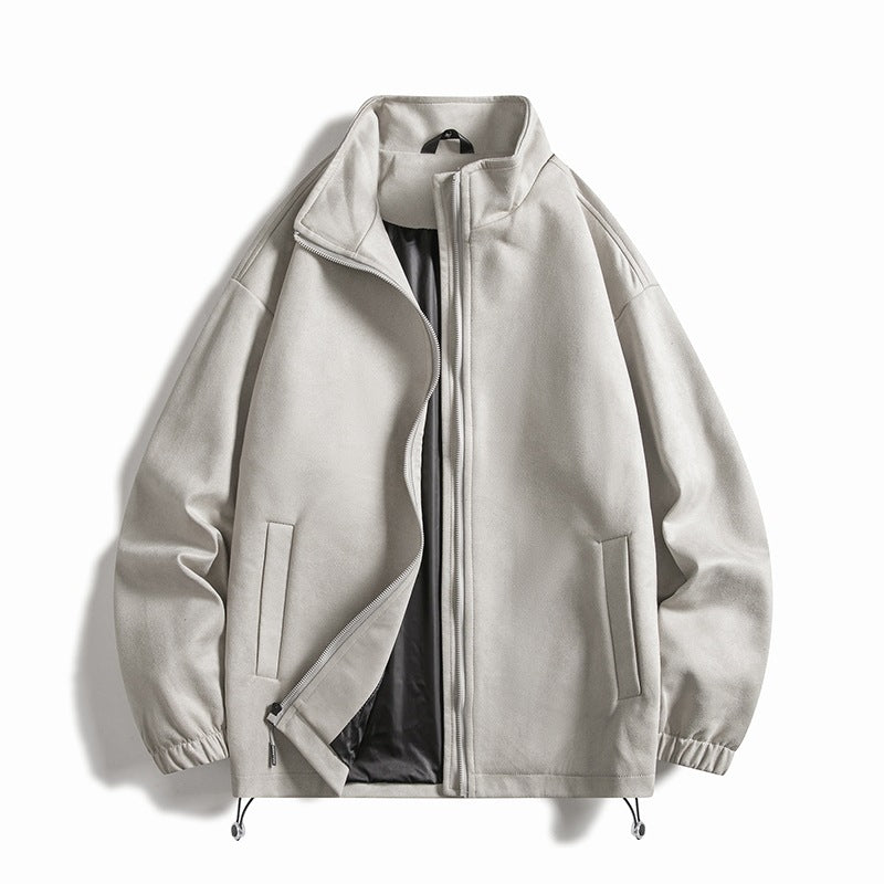 Herren Fleecejacke mit elastischen Bündchen und praktischen Taschen Aliams