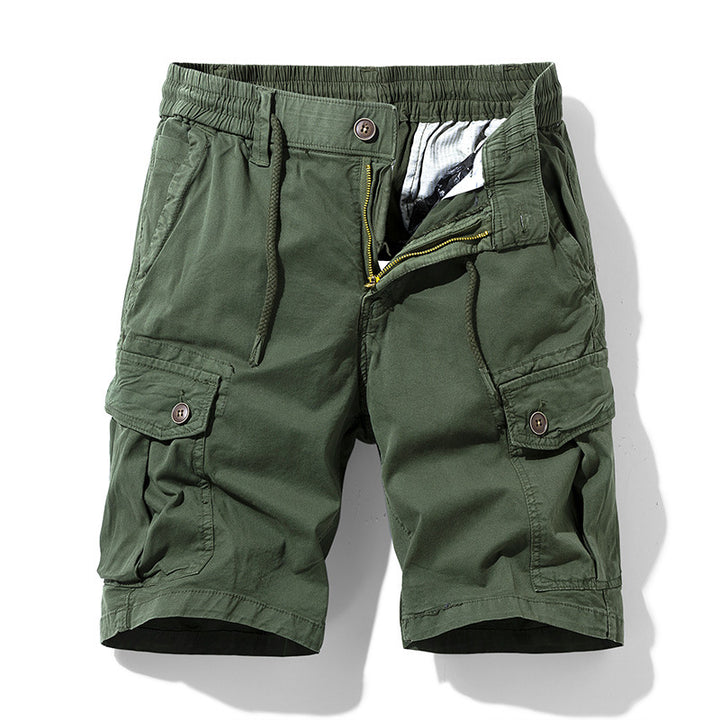 Herren Cargo-Shorts mit elastischem Bund und praktischen Seitentaschen Aliams