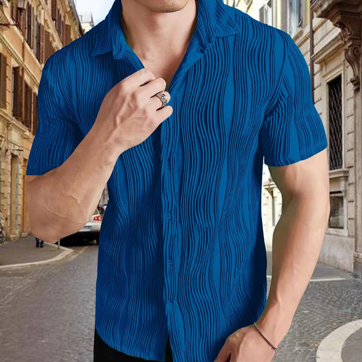 Herren Kurzarm Hemd Aliams