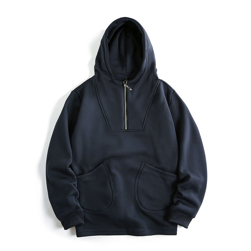 Herren Kapuzenpullover mit innovativem Reißverschluss und komfortabler Passform Aliams