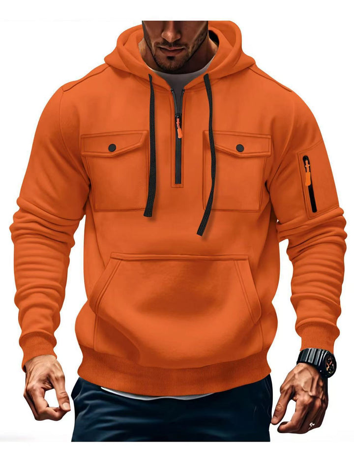 Herren Funktions Hoodie mit praktischen Taschen Aliams