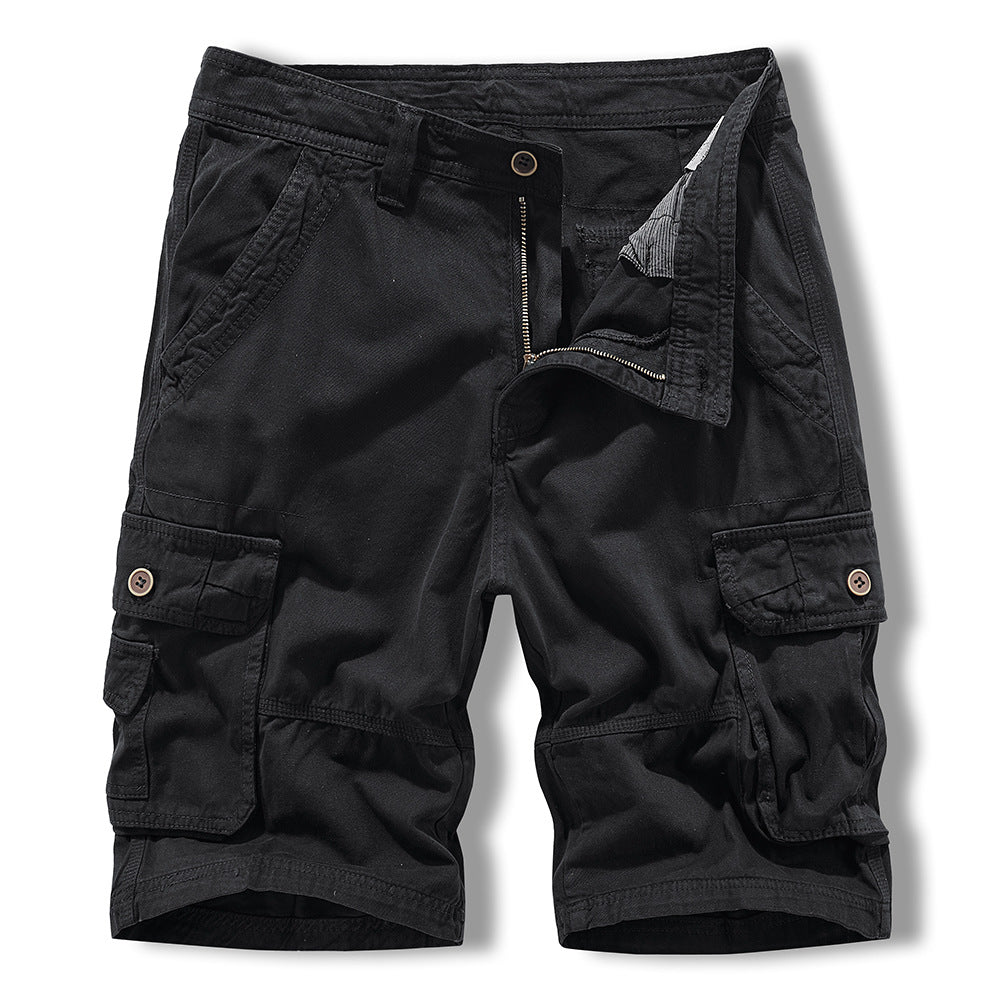 Herren Cargo-Shorts im lässigen Design mit multifunktionalen Taschen Aliams