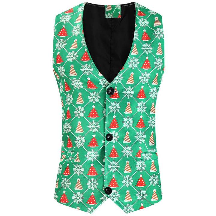 Herren festliches Anzugset mit kreativem Weihnachtsdesign Aliams