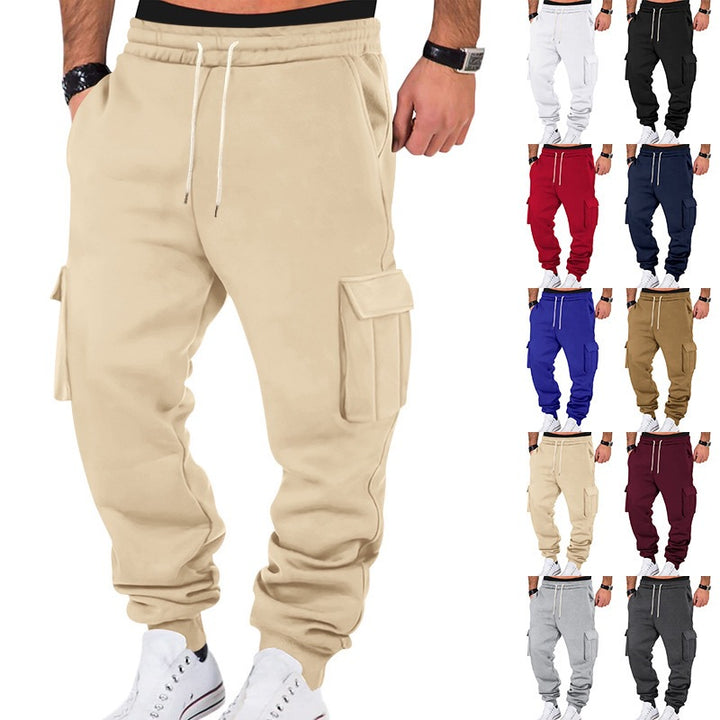 Herren Cargo-Sweatpants mit funktionalen Taschen Aliams
