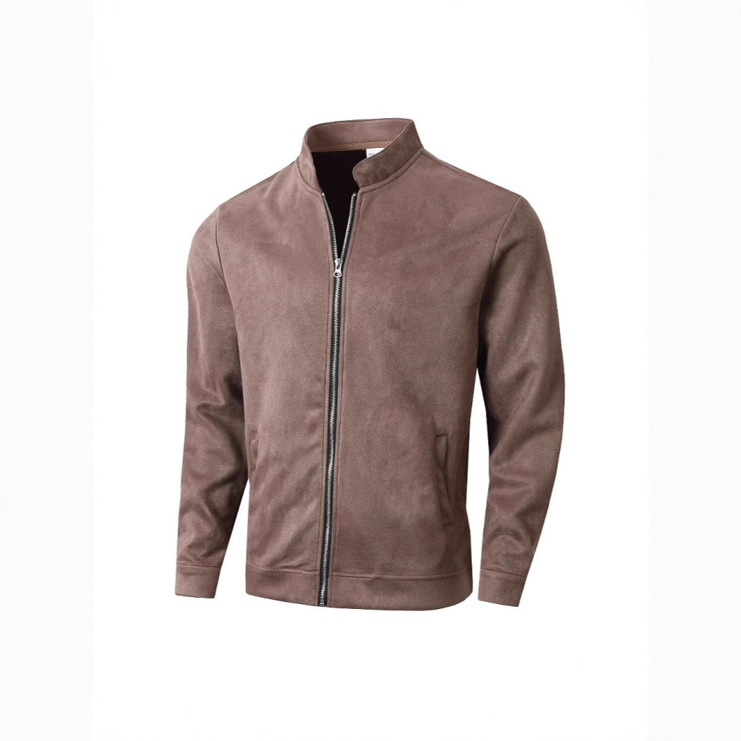 Herren Fleecejacke mit modernem Stehkragen und weichem Innenfutter Aliams