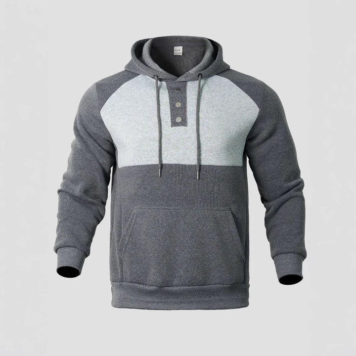 Herren Sportlicher Kapuzenpullover mit trendigem Zwei-Farben-Design Aliams