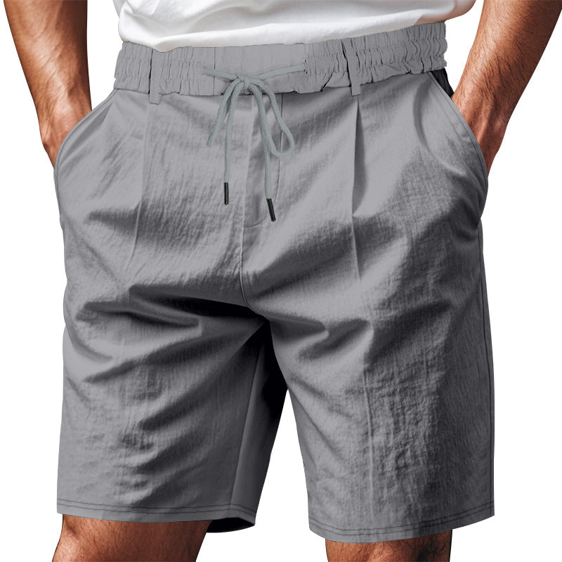 Herren komfortable Freizeit-Shorts mit elastischem Bund und praktischen Taschen Aliams