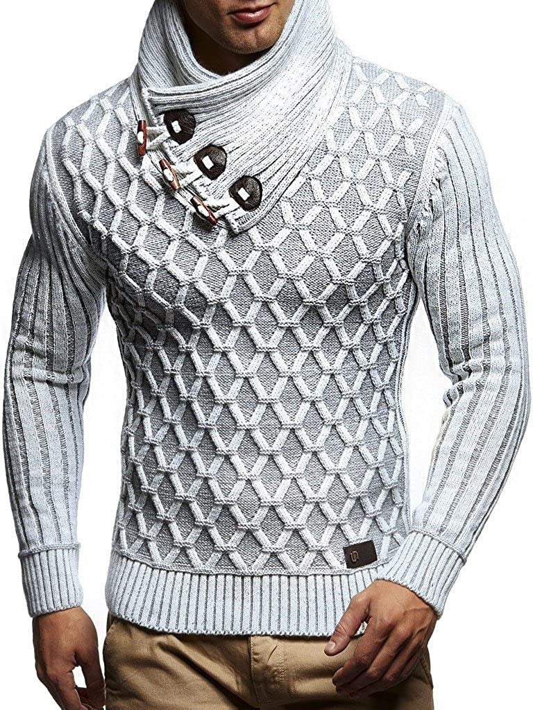 Herren Strickpullover mit innovativem Wellenmuster Aliams