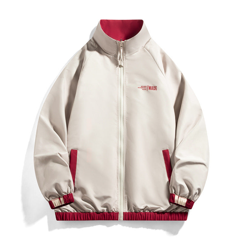 Herren sportliche Übergangsjacke im Retro-Stil Aliams