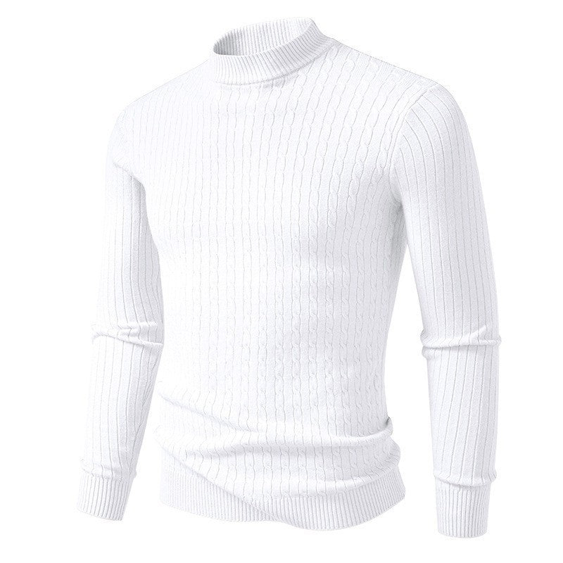 Herren Rollkragenpullover aus strukturiertem Strickmaterial Aliams
