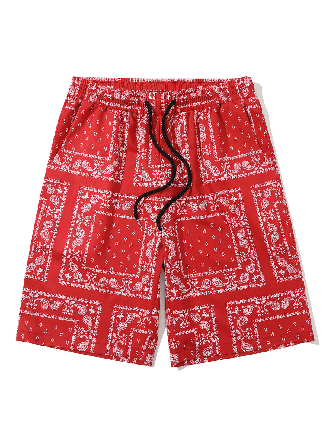 Herren Badeshorts aus atmungsaktivem Material mit modernem Paisleymuster Aliams