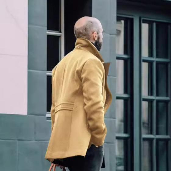 Herren eleganter Peacoat mit doppelt knöpfbarem Design Aliams