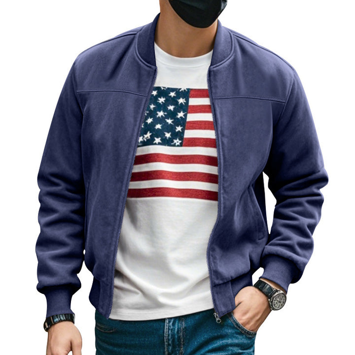 Herren sportliche Bomberjacke mit atmungsaktiven Eigenschaften und stylischem Schnitt Aliams