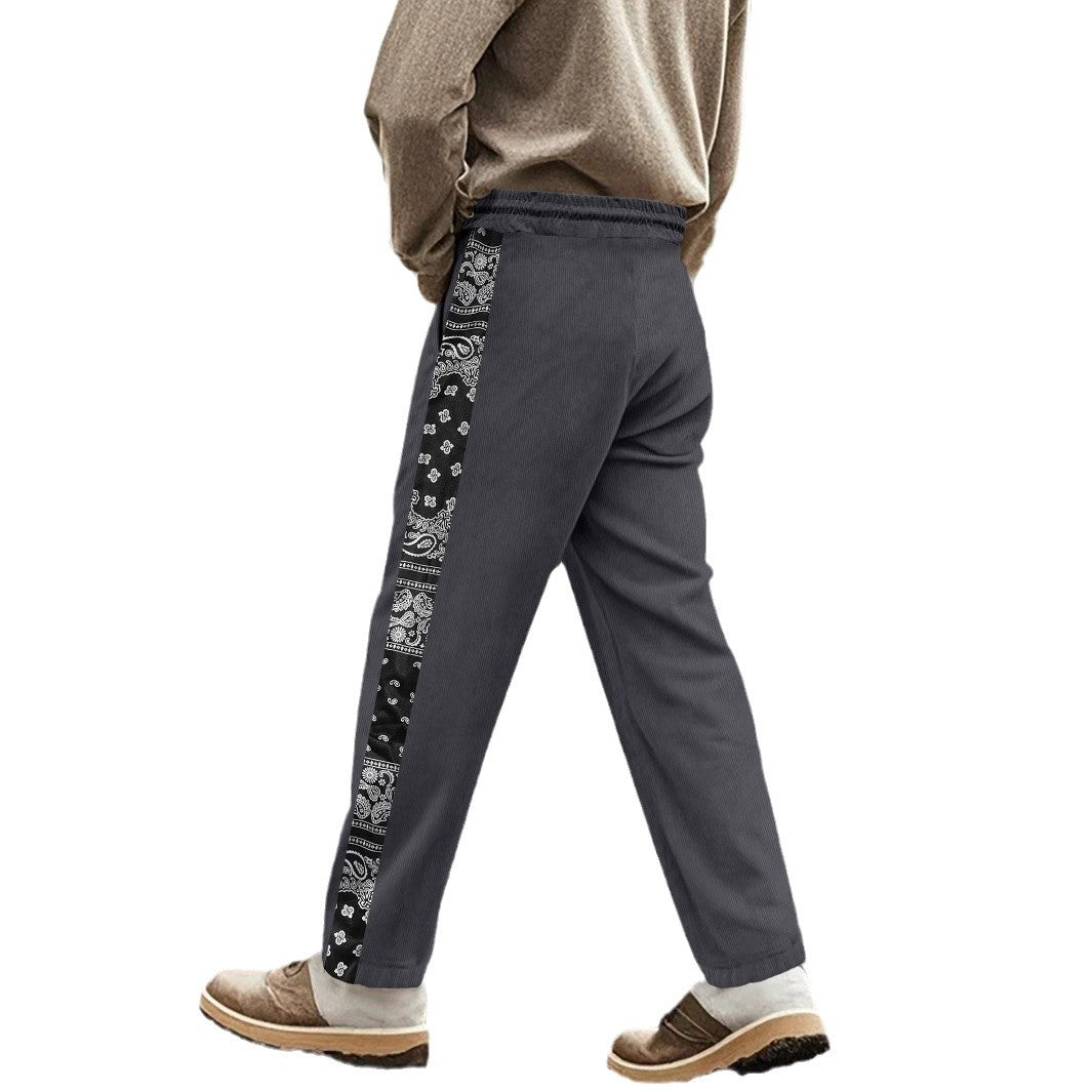 Herren Sportliche Freizeithose mit grafischen Akzenten Aliams