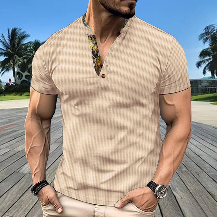 Herren Kurzarm Poloshirt mit hochwertigem Kragen Aliams