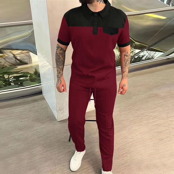 Herren Poloshirt und Chino-Hose Set Aliams