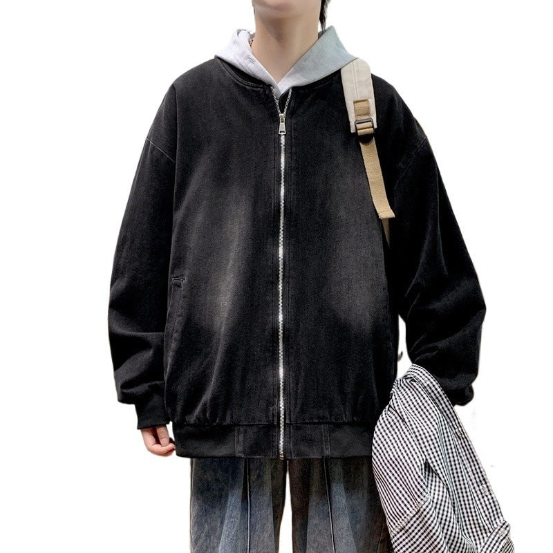 Herren entspannte Baumwolljacke im lässigen Stil Aliams