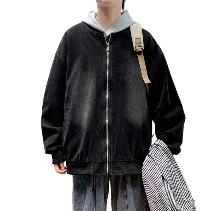 Herren entspannte Baumwolljacke im lässigen Stil Aliams