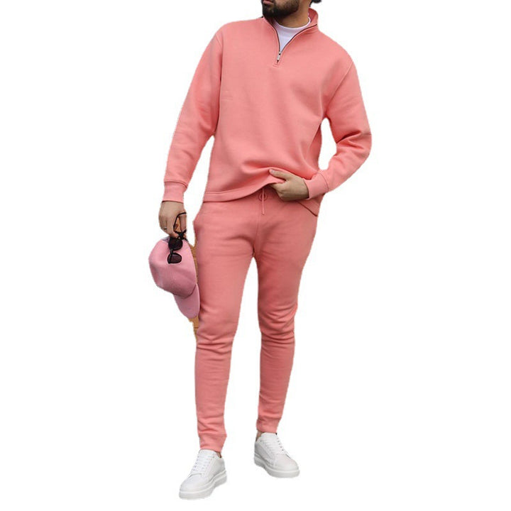 Herren sportliches Sweat-Set mit Stehkragen Aliams