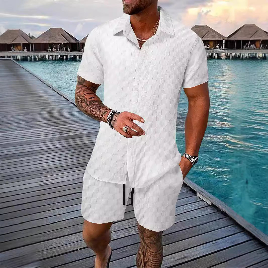 Herren Texturiertes Urlaubsoutfit Aliams