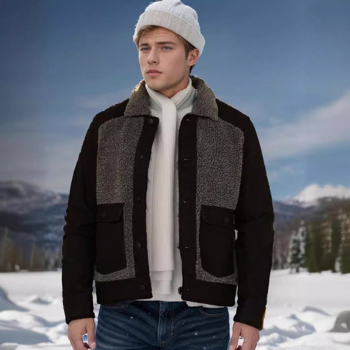 Herren Übergangsjacke mit weich gefütterter Innenseite und praktischen Taschen Aliams
