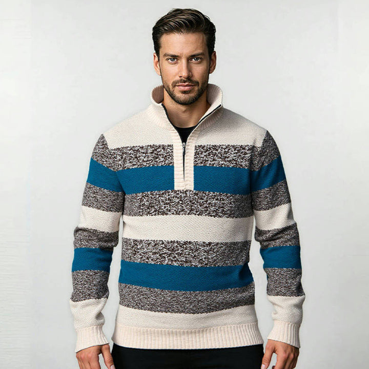 Herren Strickpullover mit hohem Kragen Aliams