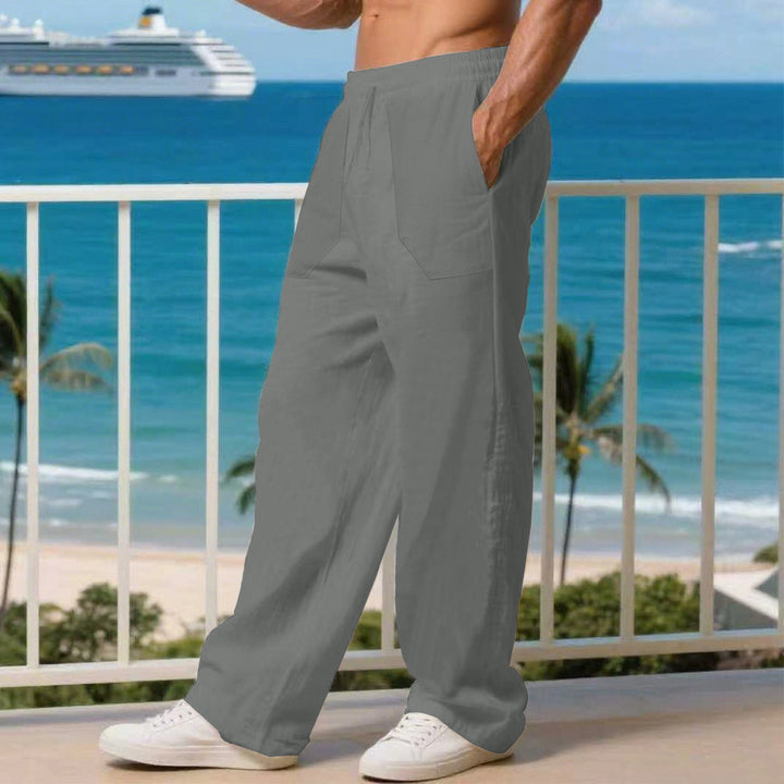 Herren Freizeithose mit elastischem Bund und praktischen Seitentaschen Aliams