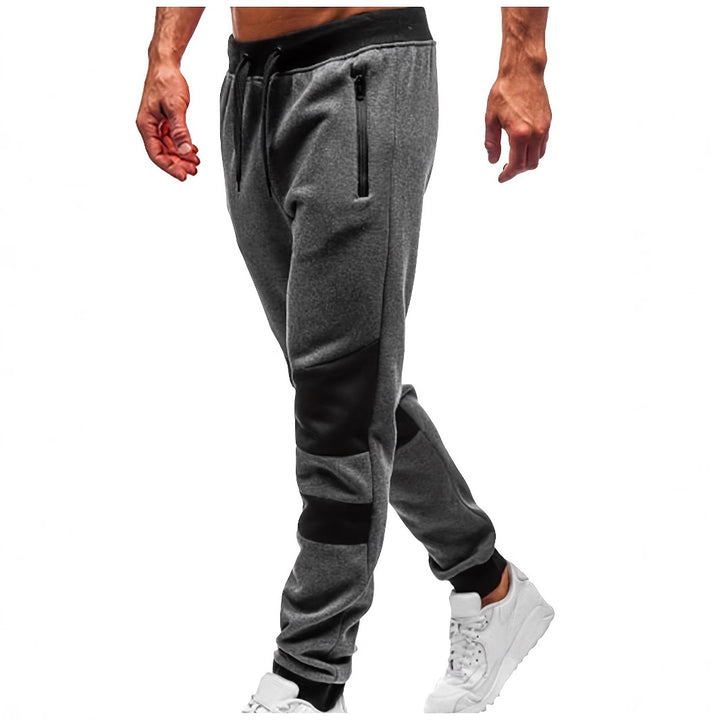 Herren stylische Freizeit-Jogginghose mit atmungsaktiven Einsätzen und praktischem Kordelzug Aliams
