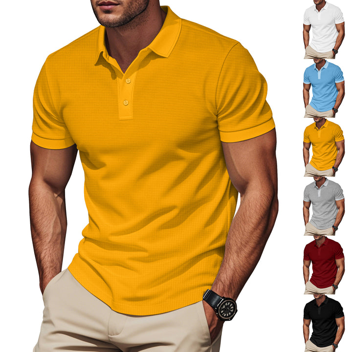 Herren Poloshirt mit strukturiertem Design und Komfortbund Aliams