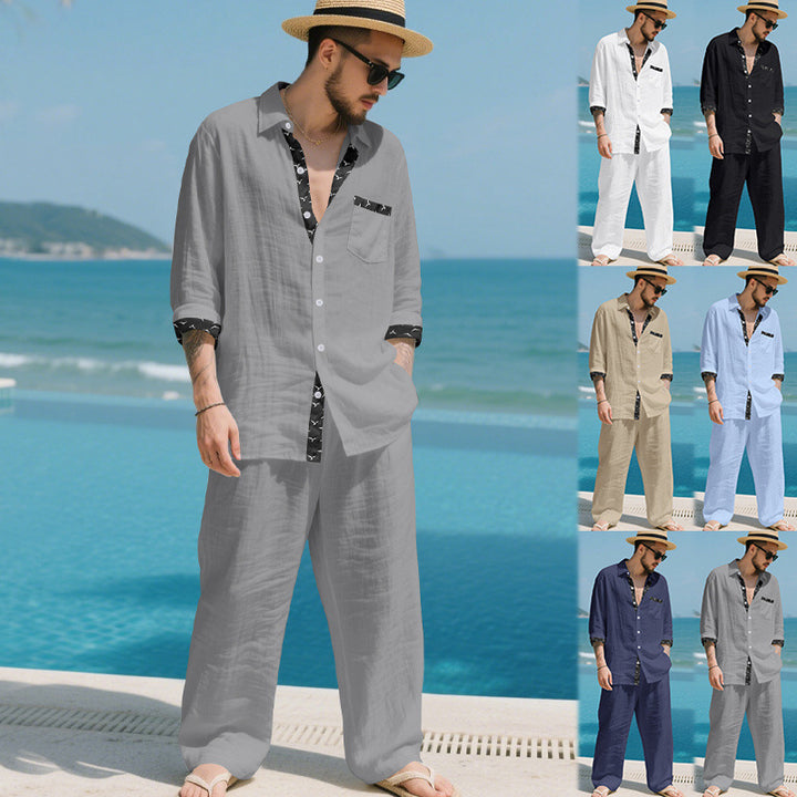 Herren elegantes Freizeitsakko mit passender Hose Aliams