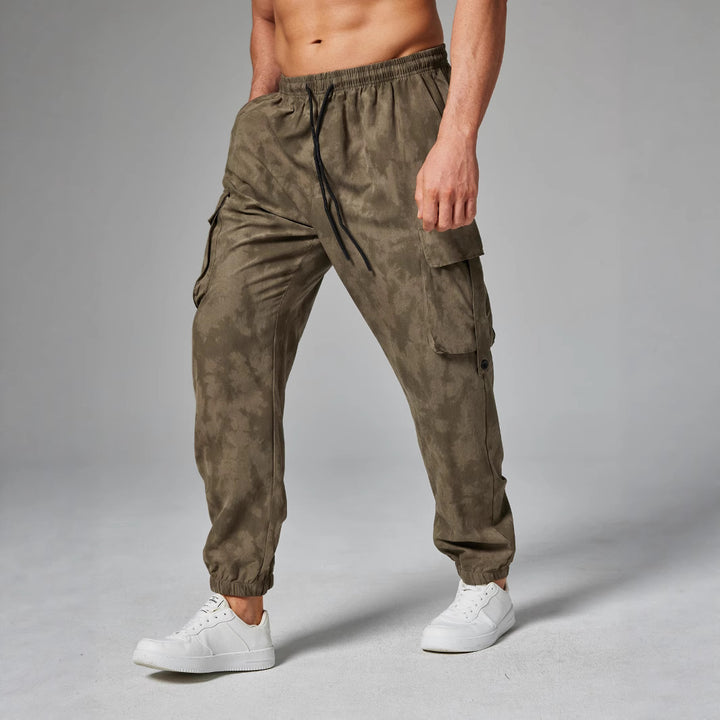 Herren Cargo-Hose mit seitlichen Abnähten und elastischem Bund Aliams