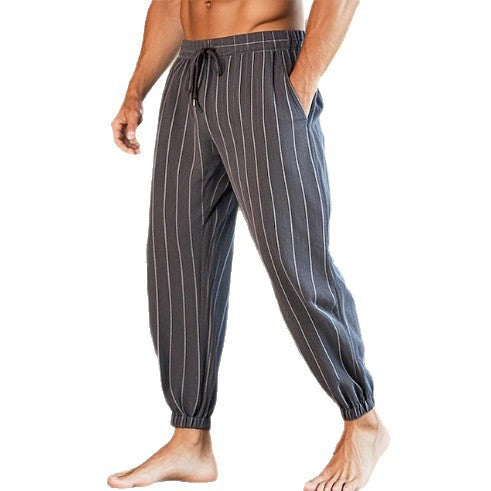 Herren Freizeithosen mit modernem Streifenmuster Aliams