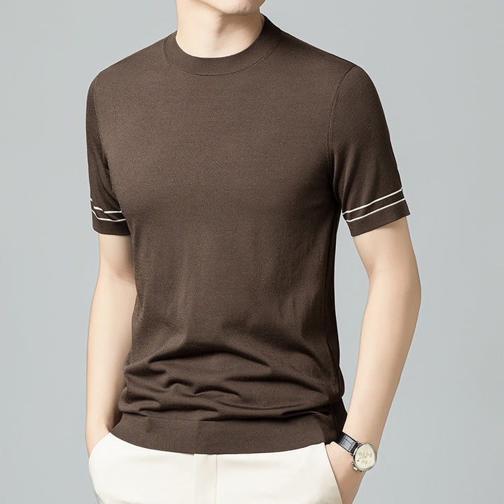 Herren atmungsaktives Langarm-Oberteil aus hochwertigem Baumwollmix Aliams