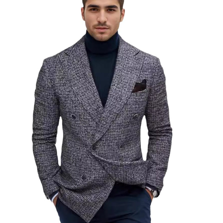 Herren Eleganter Karo-Bundle Blazer Aliams