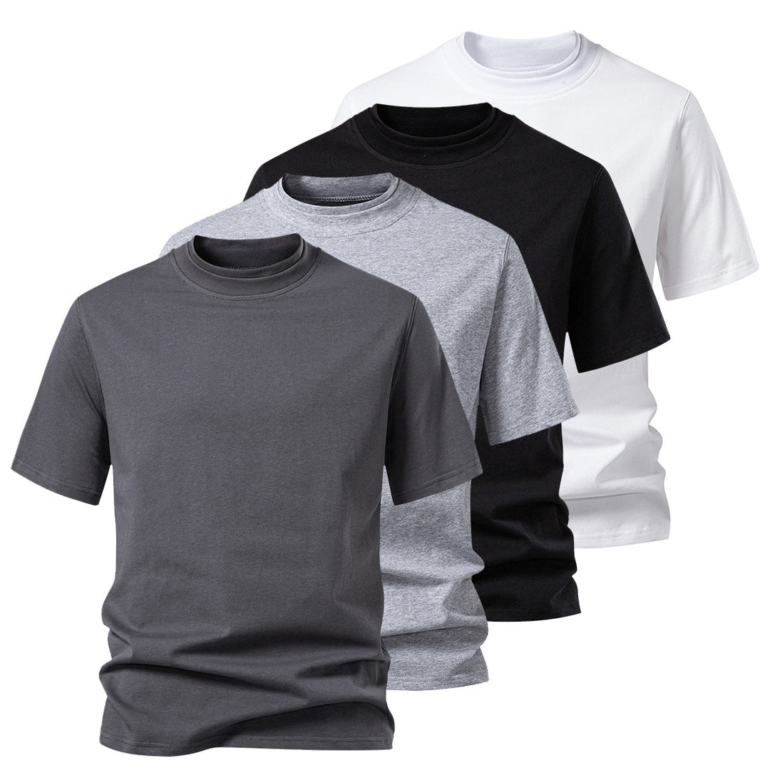Herren Rundhalsshirt aus hochwertiger Baumwolle mit minimalistischem Design Aliams