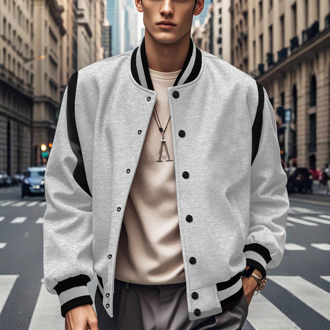 Herren Sportliche Bomberjacke mit modernen Kontrasten und atmungsaktiven Materialien Aliams