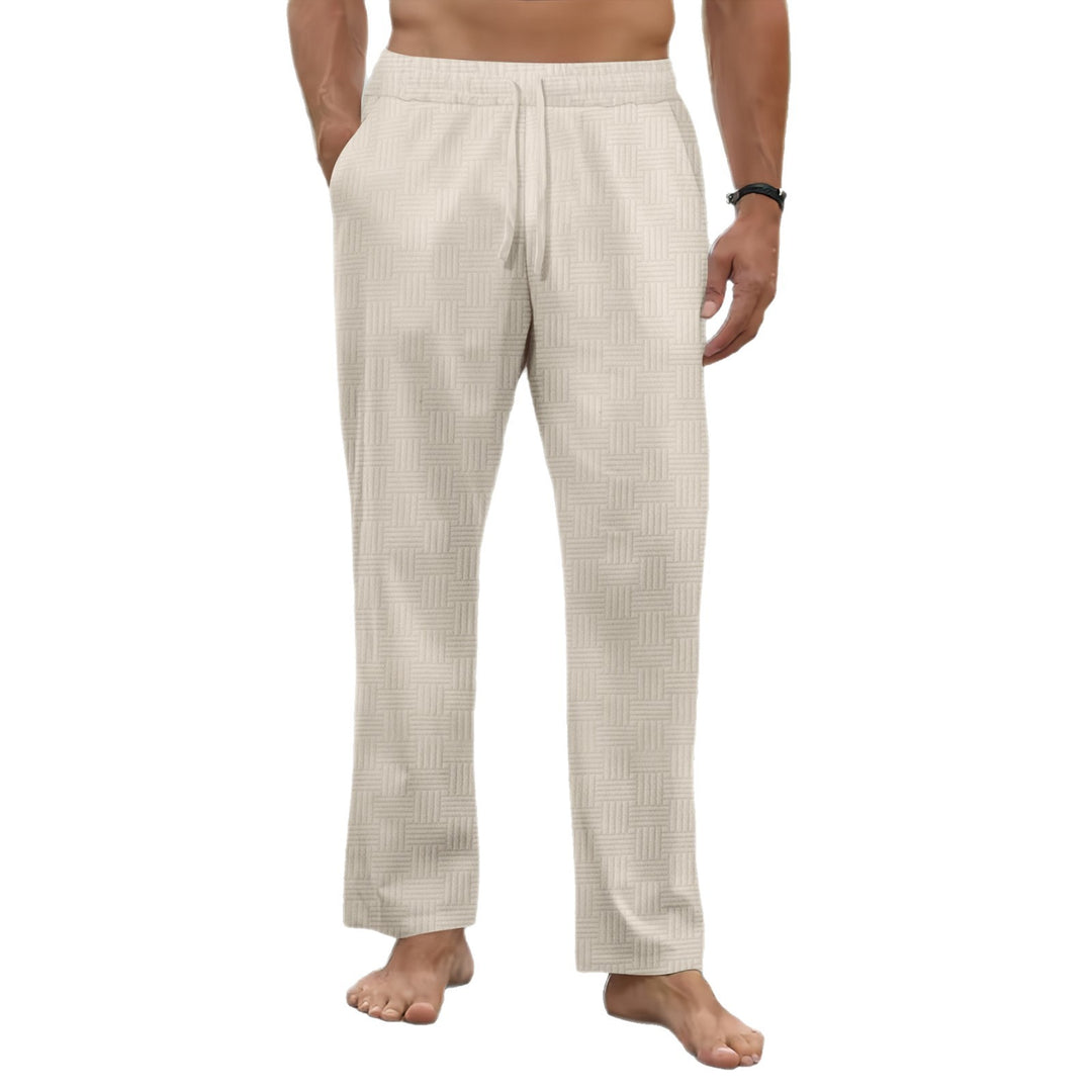 Herren Freizeit-Hosen mit elastischem Bund und lässigem Schnitt Aliams