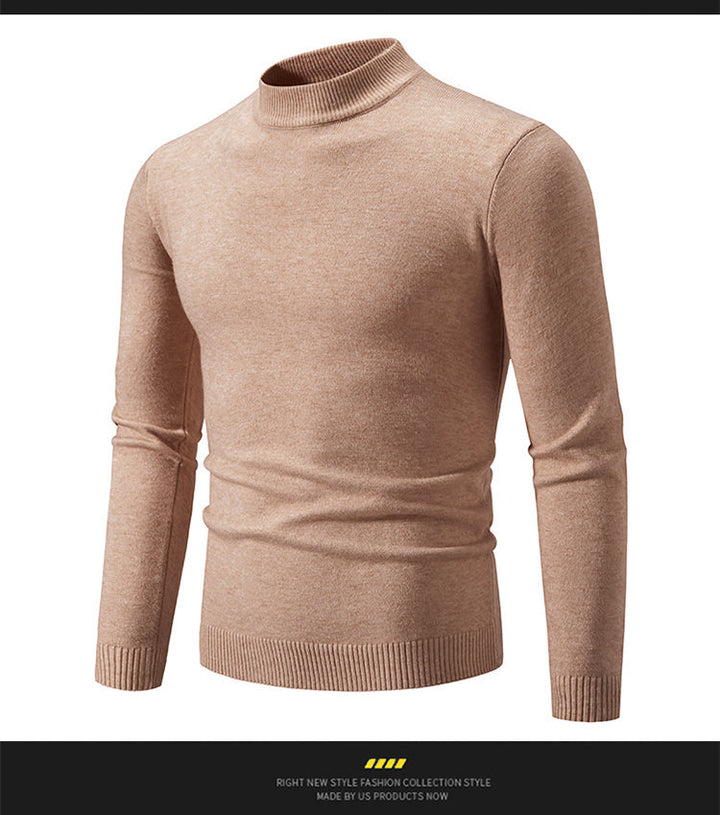 Herren eleganter Pullover mit Stehkragen Aliams