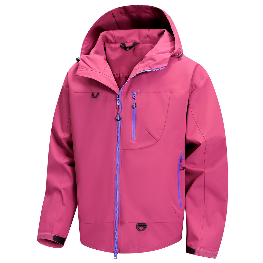 Herren wasserdichte Freizeitjacke mit praktischen multifunktionalen Taschen Aliams