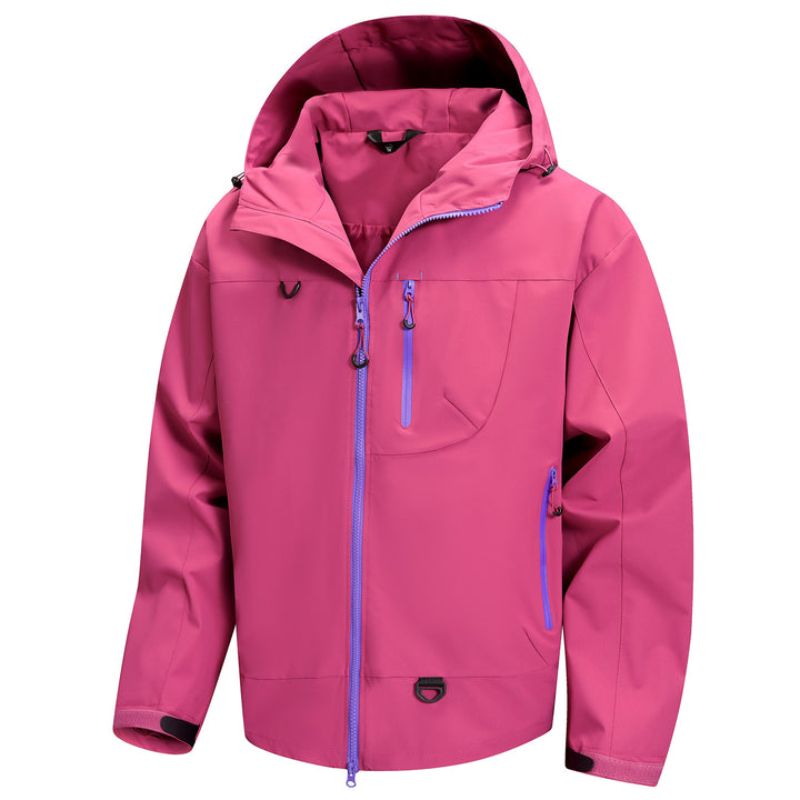 Herren wasserdichte Freizeitjacke mit praktischen multifunktionalen Taschen Aliams