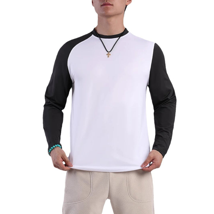 Herren Sport-Langarmshirt mit atmungsaktiven Einsätzen und feuchtigkeitsregulierendem Material Aliams