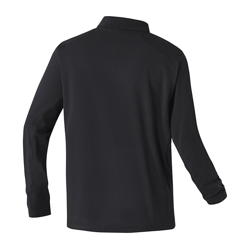 Herren Funktionspullover mit halbem Reißverschluss und atmungsaktivem Material Aliams