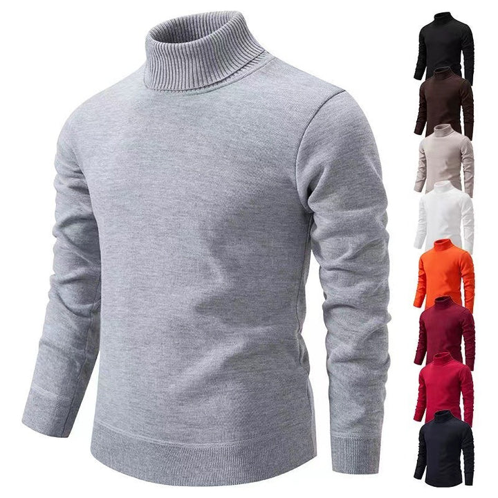 Herren schicker Rollkragenpullover aus hochwertiger Baumwolle Aliams