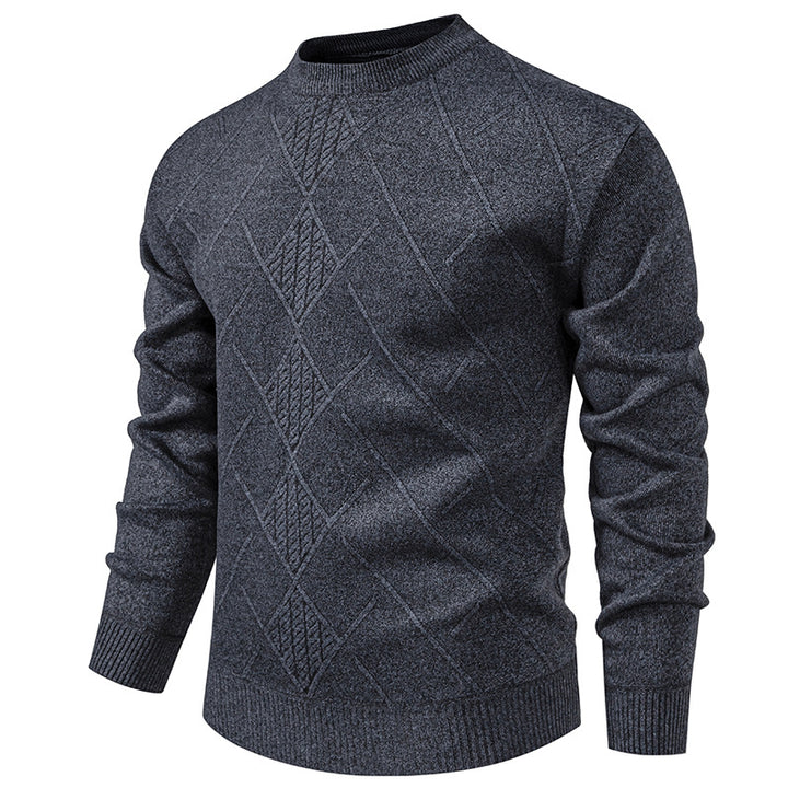 Herren Strickpullover mit modernem Rautenmuster Aliams