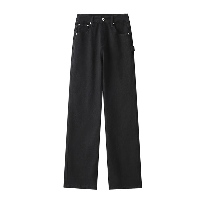 Herren Weitgeschnittene Jeans mit hohem Bund und praktischen Taschen Aliams