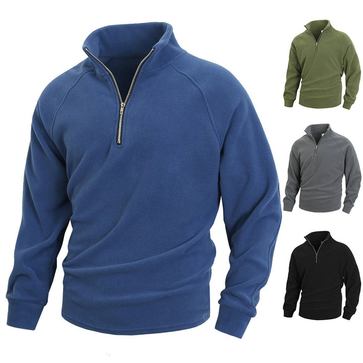 Herren Fleece Pullover mit halbem Reißverschluss Aliams
